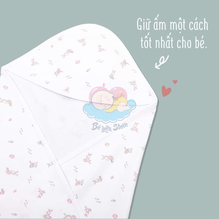 (Tuyển sỉ, ctv) Tấm quấn/khăn quấn 2 lớp MIOMIO cho trẻ sơ sinh