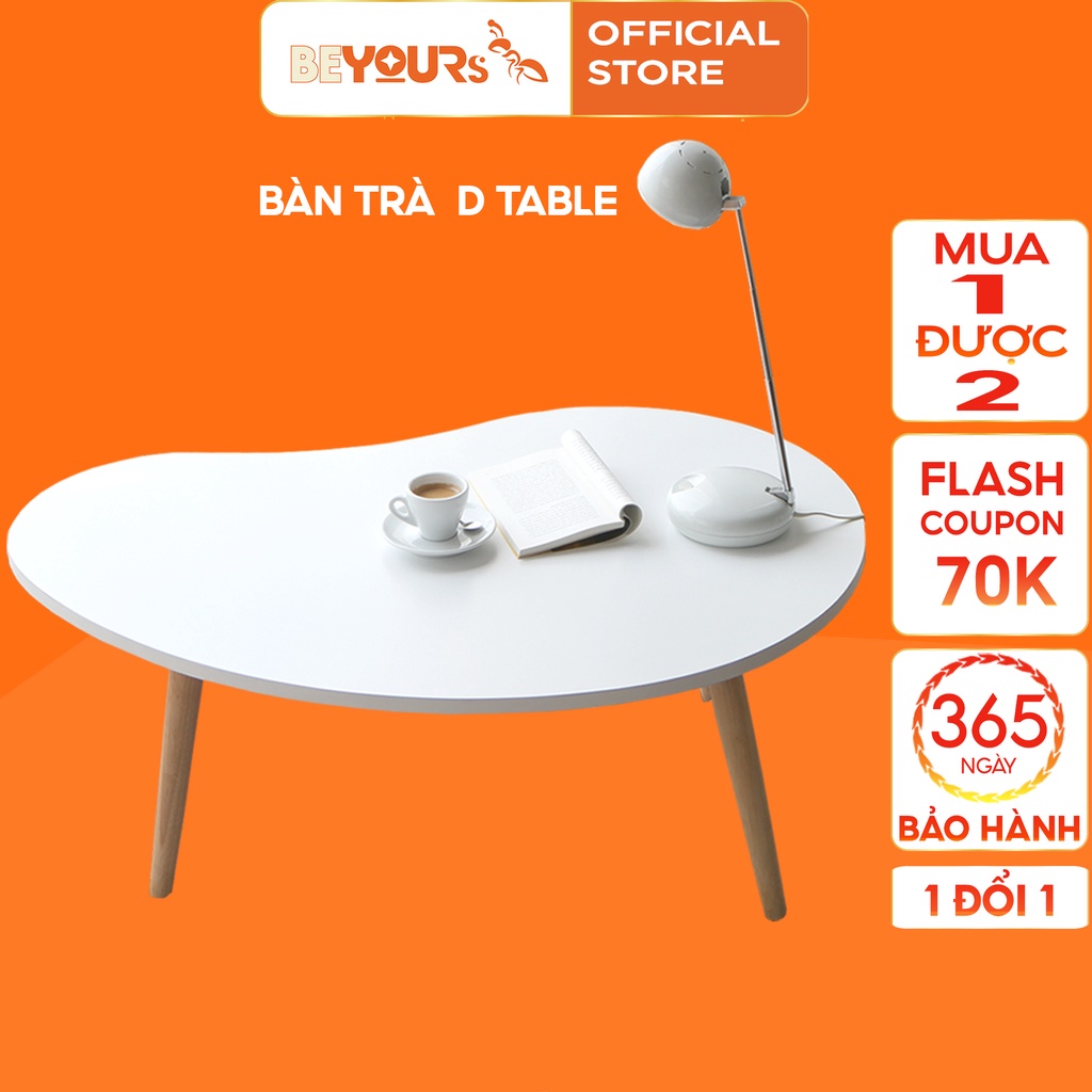 Bàn Trà Sofa Thông Minh BEYOURs D Table Bằng Gỗ Hình Hạt Đậu Nội Thất Lắp Ráp Phòng Khách