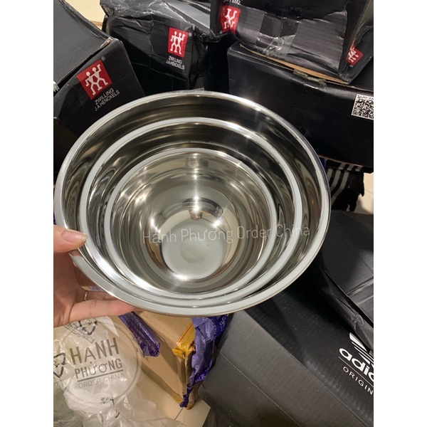 SÉT 3 ÂU TRỘN INOX ZWILLING