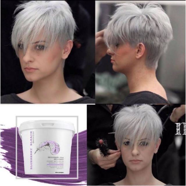 BỘT TẨY TÓC TÍM KHỬ ÁNH SẮC VÀNG ELGON SILVER HAIR