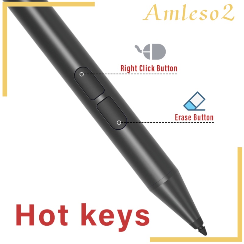 [AMLESO2]Surface Smart Stylus Pen for Surface Pro 7 6 5 4 3/ Laptop 3 2 1/ Go Black