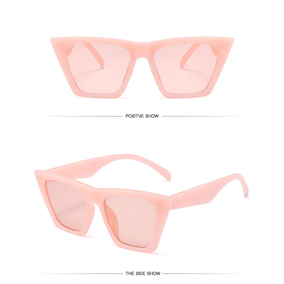 Kính mát mắt mèo nữ gọng kim loại thời trang