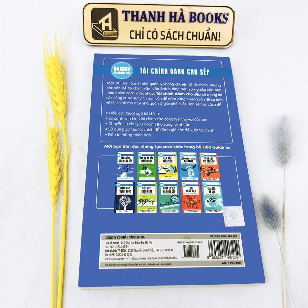Sách - HBR Guide To - Tài Chính Dành Cho Sếp [AlphaBooks]