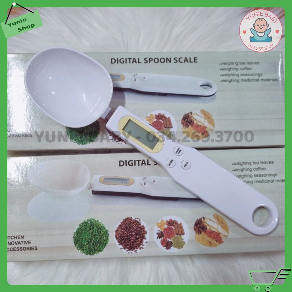Cân điện tử tiểu ly dạng thìa, muỗng 500g/0.1
