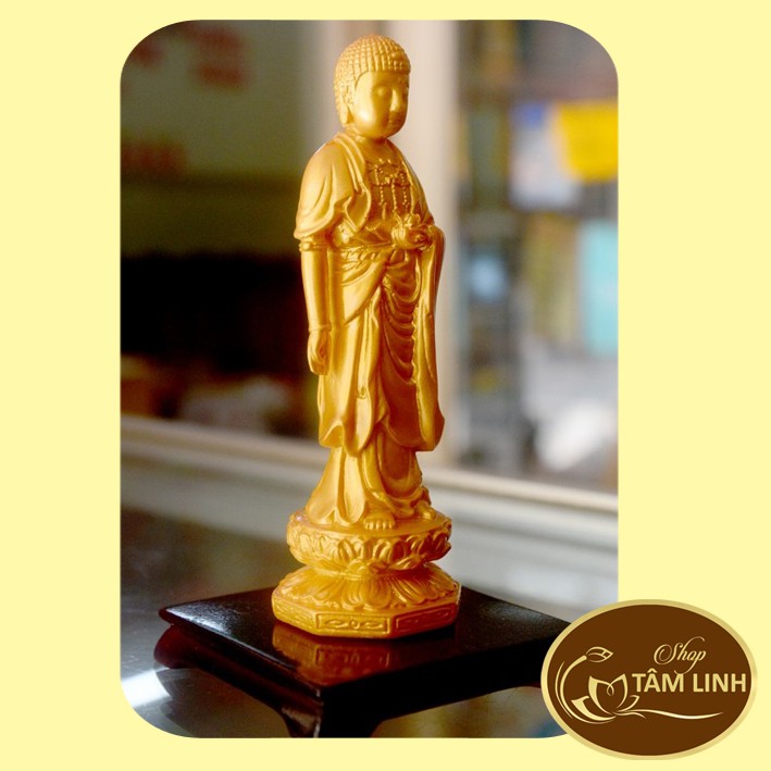 Tượng Đức Phật A Di Đà đứng cao 13cm Nhiều Size