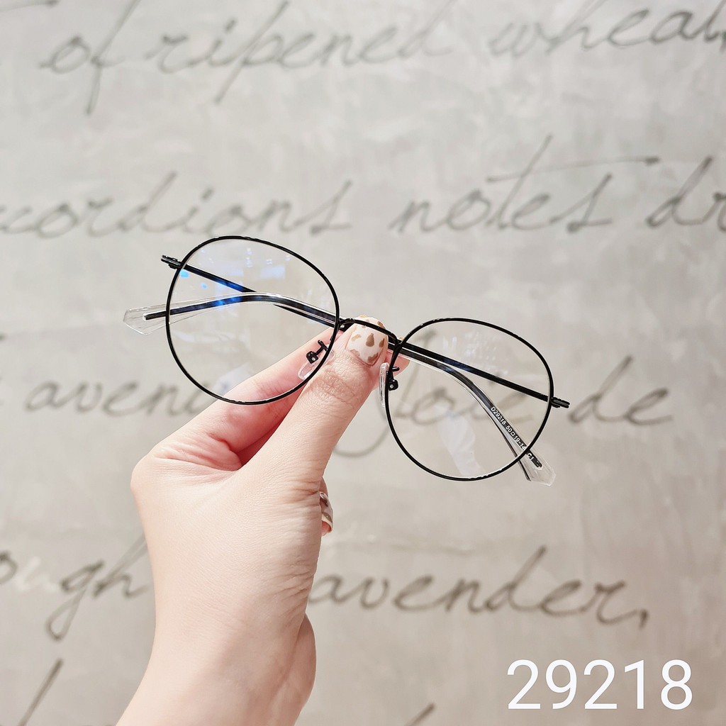 Gọng kính cận nam nữ Lilyeyewear mắt tròn kim loại thanh mảnh nhẹ nhàng thời tran 29218 | BigBuy360 - bigbuy360.vn