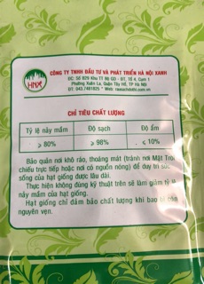 Hạt giống cải ngọt cọng xanh 🌱