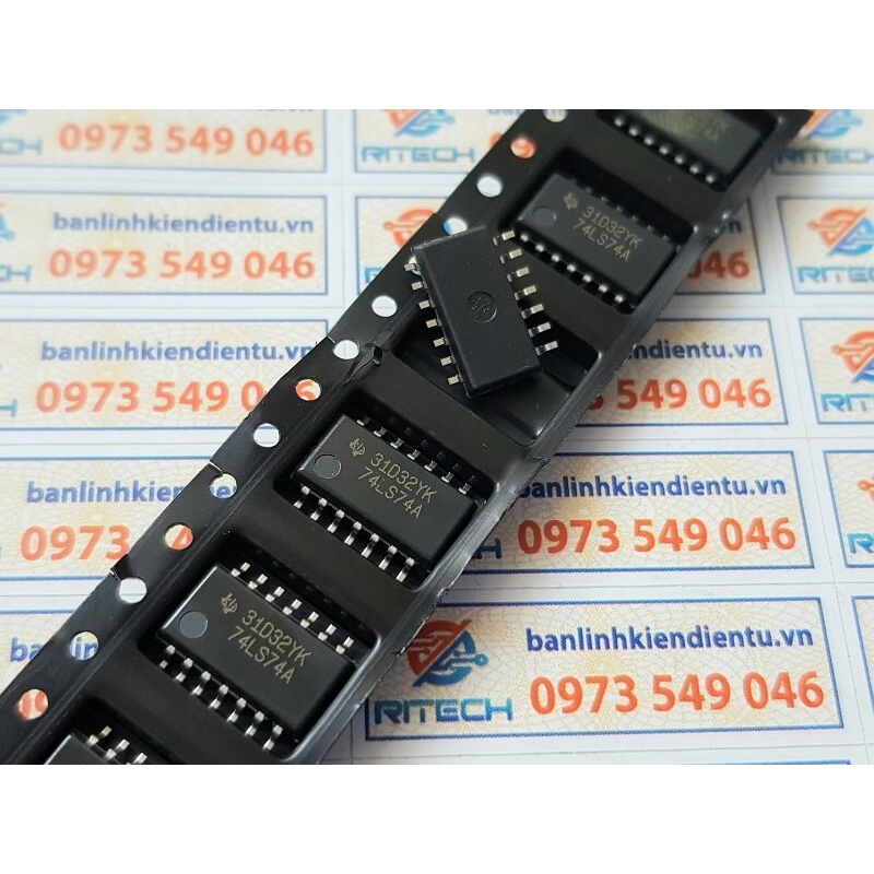 [Combo 3 chiếc] SN74LS74ANSR 74LS74A IC Số SOP-14 kích thước 5.2mm