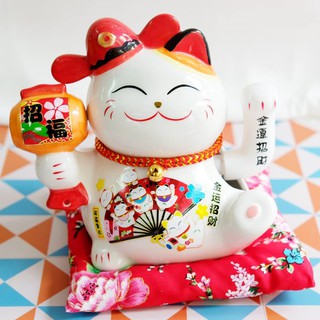 Mèo thần tài, mèo may mắn maneki neko vẫy tay đl - ptv