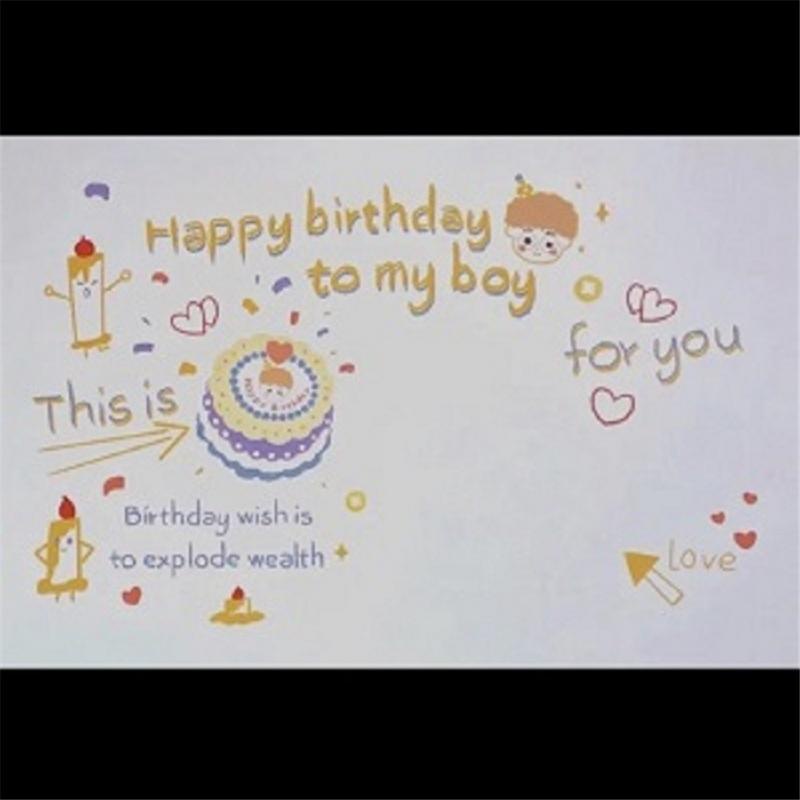 Đèn LED Chiếu Chữ Happy Birthday Chạy Bằng Pin