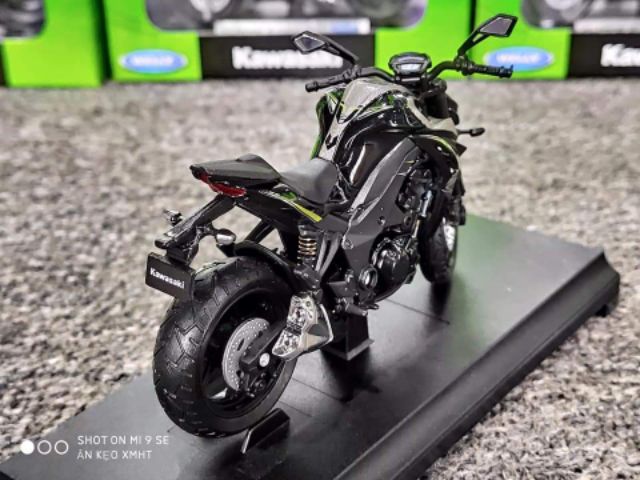 Xe mô hình Mô Tô Siêu Xe Kawasaki Z1000 , tỉ lệ 1/18 Welly ( 1:18 )