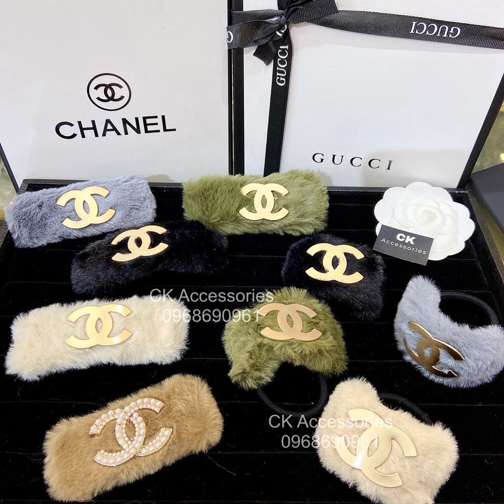 [Ảnh thật] Buộc tóc chun nữ cao cấp đính đá Thương hiệu_hàng loại 1_CK Acessories