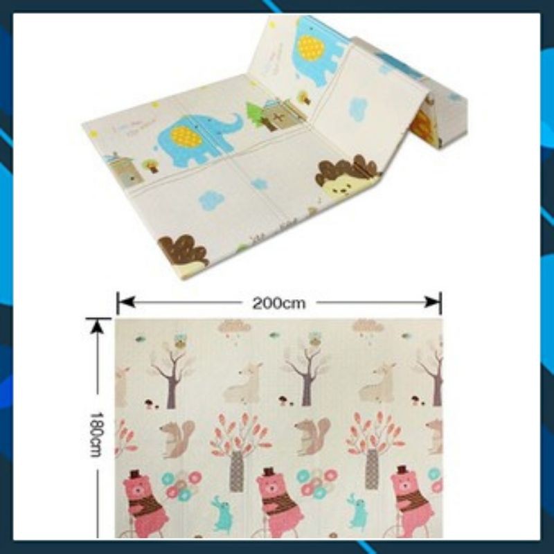 THẢM XỐP XPE TRẢI NỀN, Chiếu xốp XPE  1m8 x 2m, Họa tiết sinh động cho bé yêu, Chống trơn trượt, chống va đập