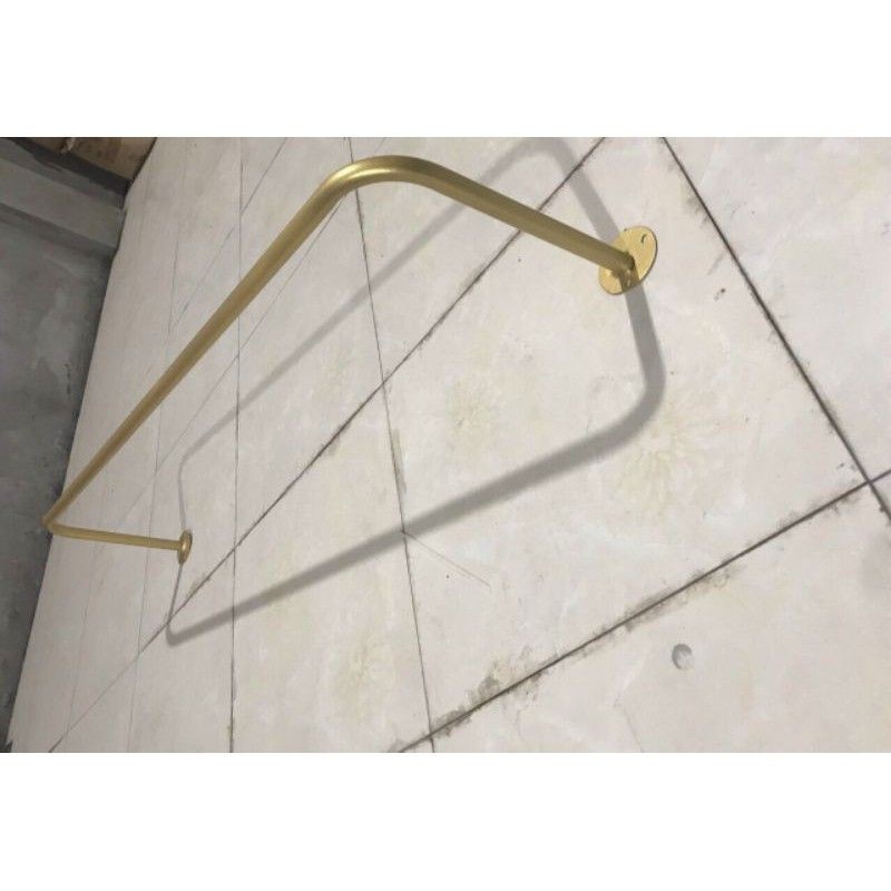 combo 6 thanh U mạ vàng treo quần áo 1.5m