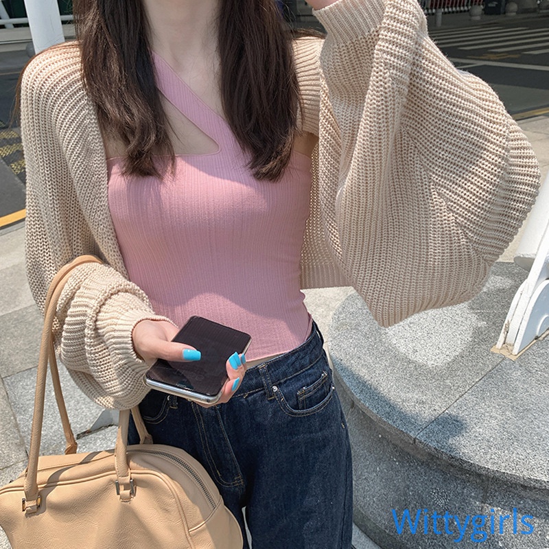 Áo Khoác Cardigan Dệt Kim Thiết Kế Hợp Thời Trang Cho Nữ