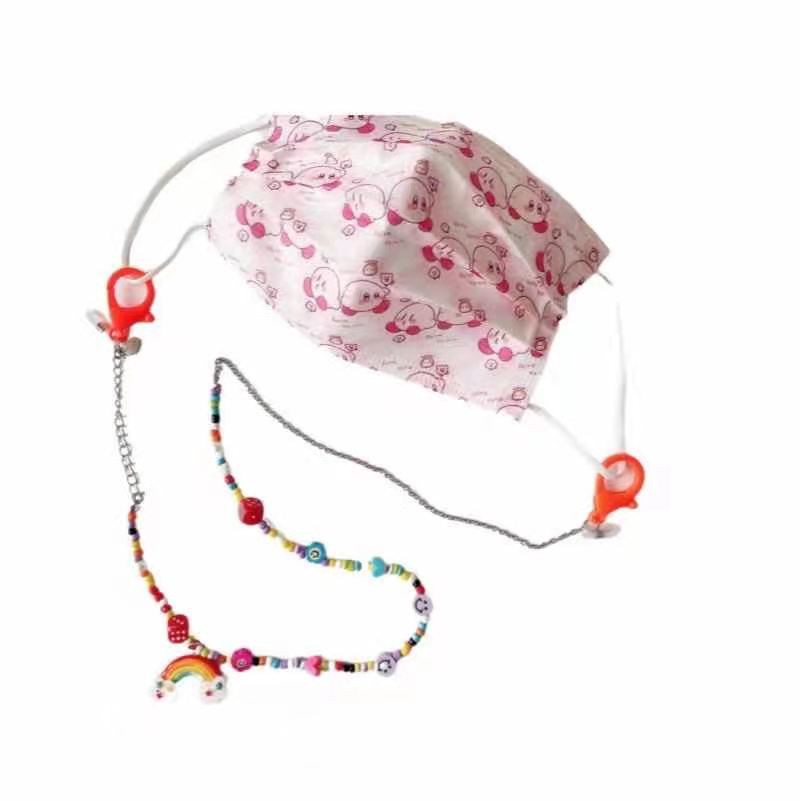 Mặt Nạ Họa Tiết Hoạt Hình Màu Kẹo Dễ Thương Bằng acrylic Có Hạt RYT YR