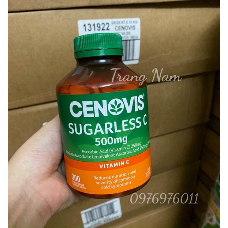 Vitamin C không đường Cenovis 300 viên của Úc