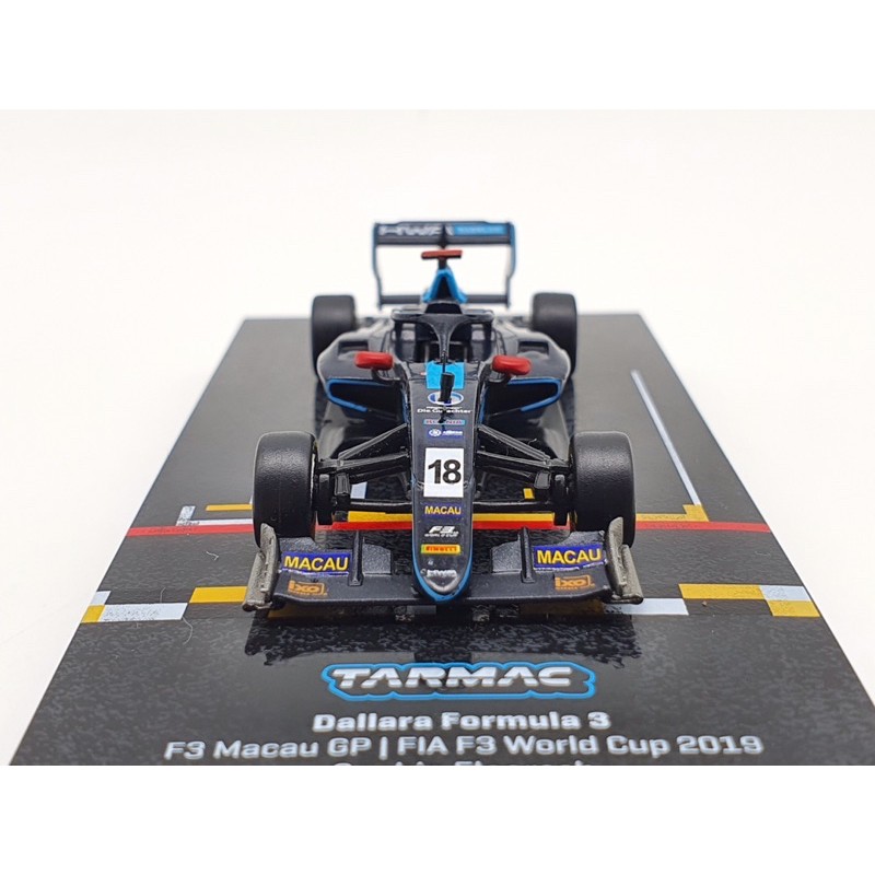 Xe Mô Hình Dallara Formula 3 Macau Grand Prix FIA F3 Word Cup 2019 Sophia Floersch 1:64 Tarmac Works (Đen)