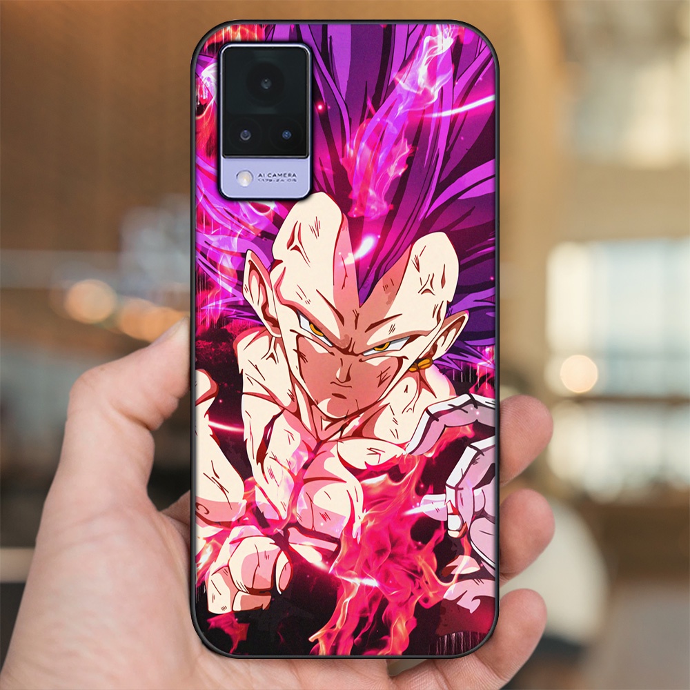 Ốp lưng Vivo V21 viền đen in hình Vegeta Dragon Ball