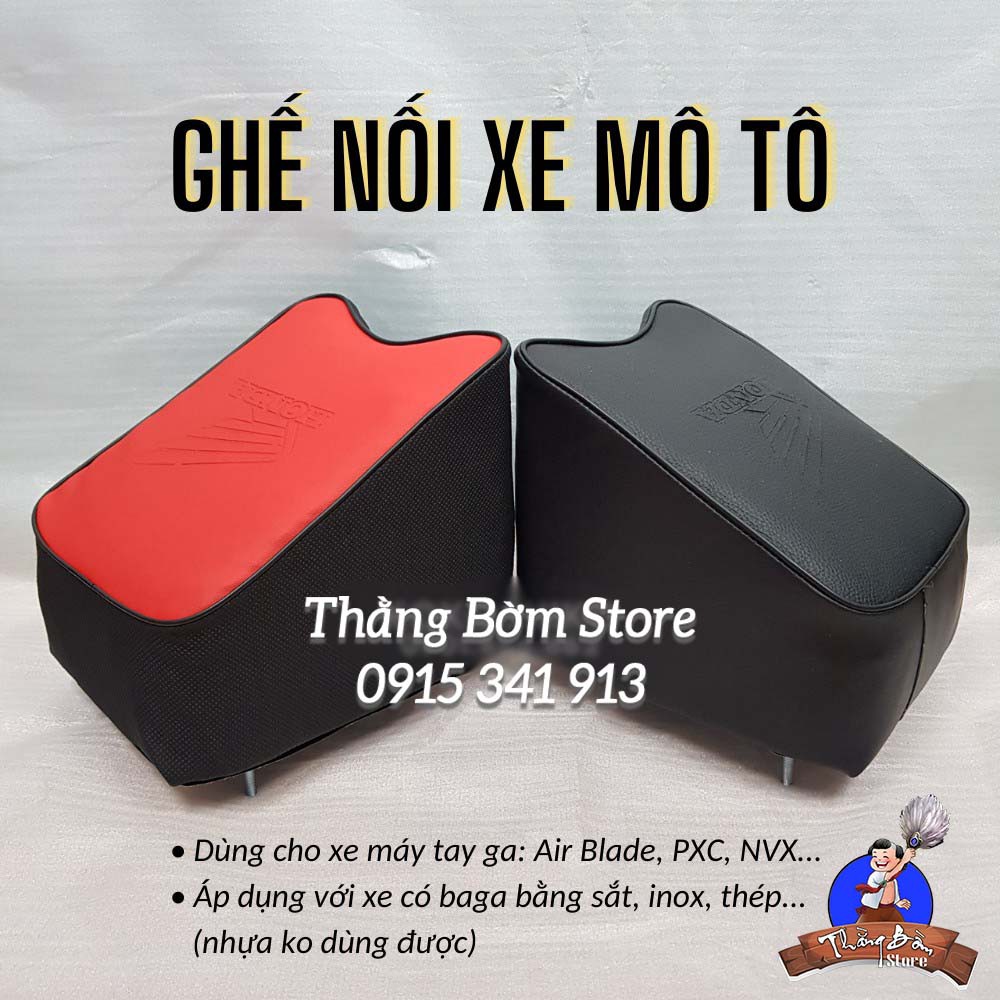 Ghế ngồi xe máy cho bé Airblade, PCX... ghế nối yên
