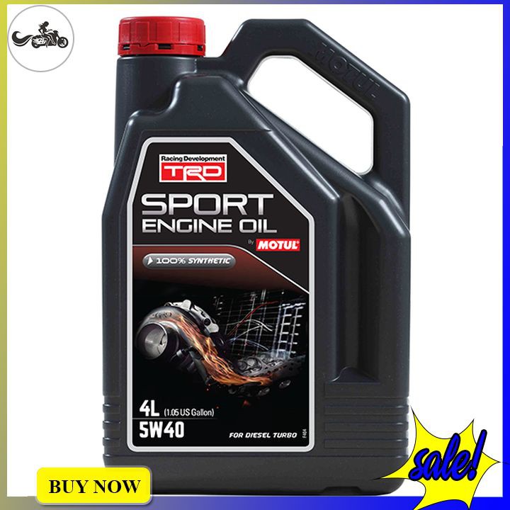 Nhớt Xe Hơi Tổng Hợp Motul Trd Sport Engine Oil 5w40 Diesel 4x4l Vn (4L)