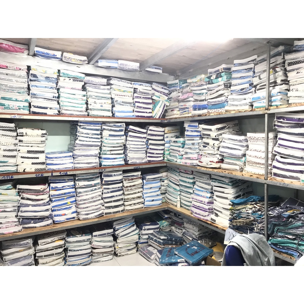 Drap Cotton Thắng lợi 100% chính hãng Mẫu C142 (4 món) [không bao gồm chăn (mền) vệ sinh dễ dàng bằng tay và máy | BigBuy360 - bigbuy360.vn