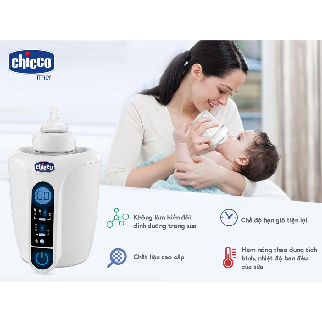 Máy Hâm Sữa Và Thức Ăn Điện Tử 7390 Chicco (CHÍNH HÃNG) CHO BÉ (CO114533)