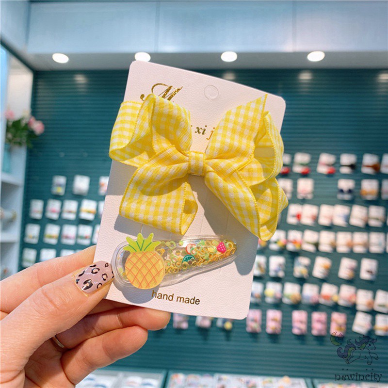 Bộ Kẹp Tóc Hình Trái Cây Đáng Yêu Xinh Xắn Cho Bé Gái