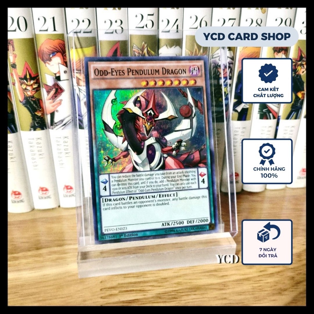 Thẻ bài yugioh chính hãng Odd-Eyes Pendulum Dragon – Super Rare