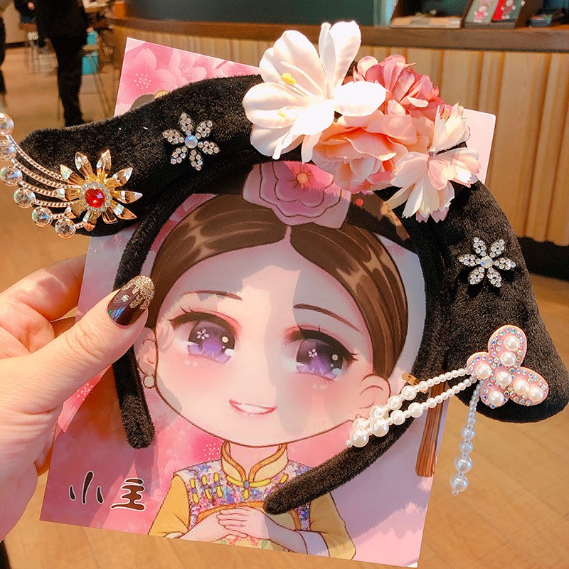 Cài Tóc Tua Rua Phong Cách Trung Hoa Cho Bé Gái