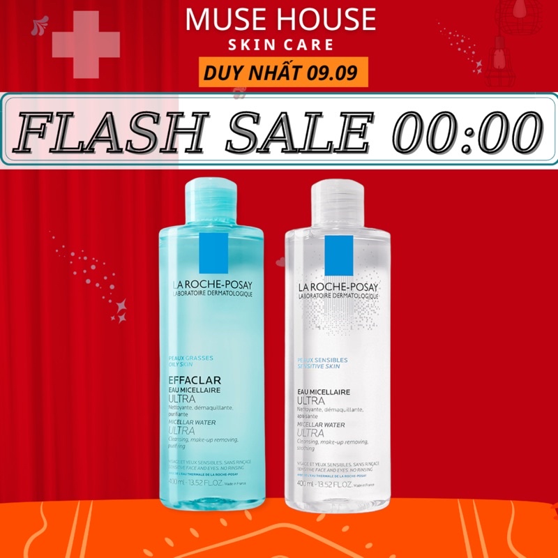 Nước Tẩy Trang La Roche Posay 400ml Da Dầu Da Nhạy Cảm - Muse House