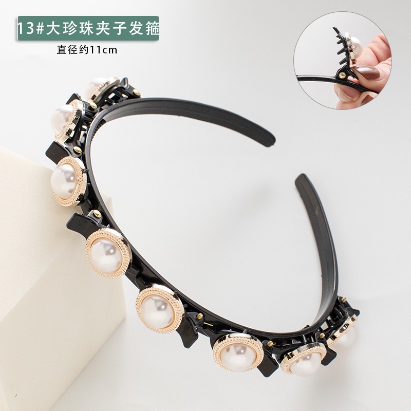 Băng Đô Cài Tóc Đính Hạt Ngọc Trai Thời Trang Cho Nữ