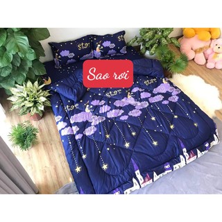 Chăn Phao Trần Bông Dày 1m8x2m,Chăn Đắp Mùa Đông,Có Chọn Mẫu,MẪU SAO RƠI