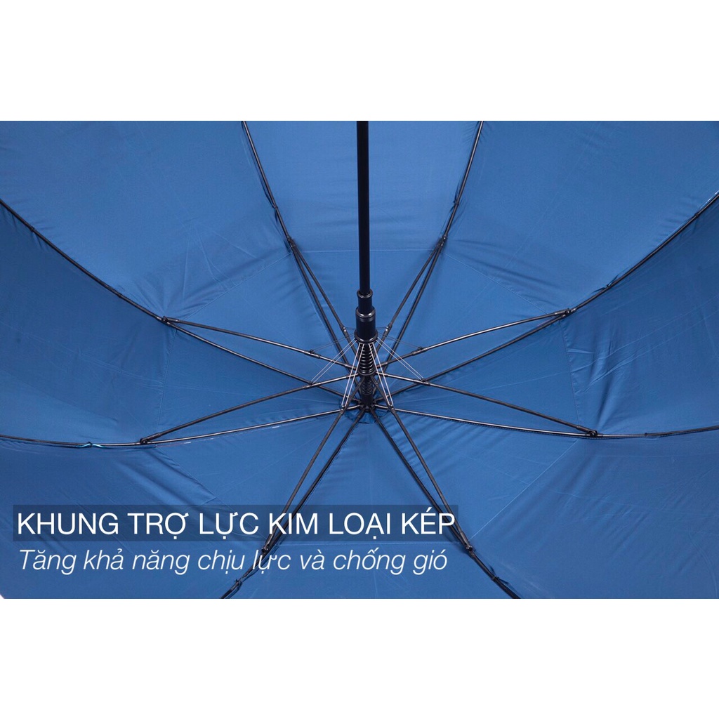 Ô dù che mưa cao cấp tán siêu to siêu rộng 30 inch G30 NASON UMBRELLA Cán gỗ sang trọng Khung TRỢ LỰC KÉP CHỐNG LẬT