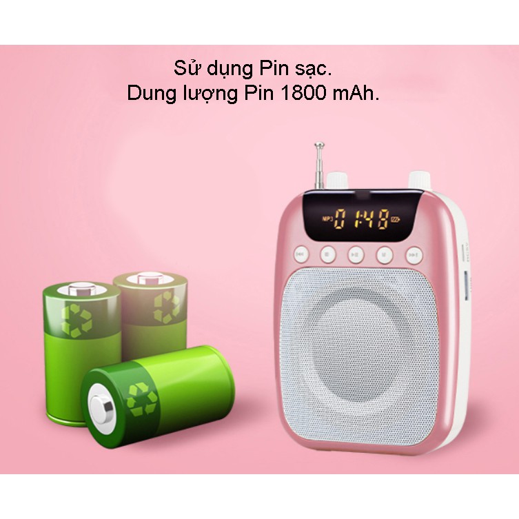 Mic trợ giảng gồm 1 Loa + 3 Mic cho Giáo viên MC - AS358