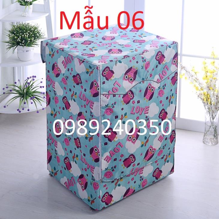 Áo trùm vỏ bọc che máy giặt LG cửa trước lồng ngang 7kg - 10kg loại tốt LOẠI TỐT