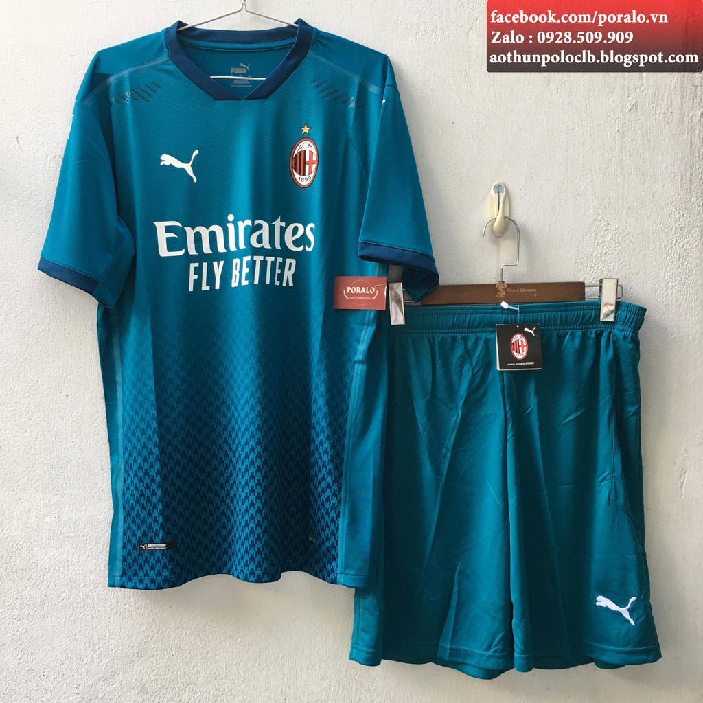 BỘ ÁO ĐẤU CLB AC MILAN 3RD 2020/21 BẢN PLAYER CAO CẤP