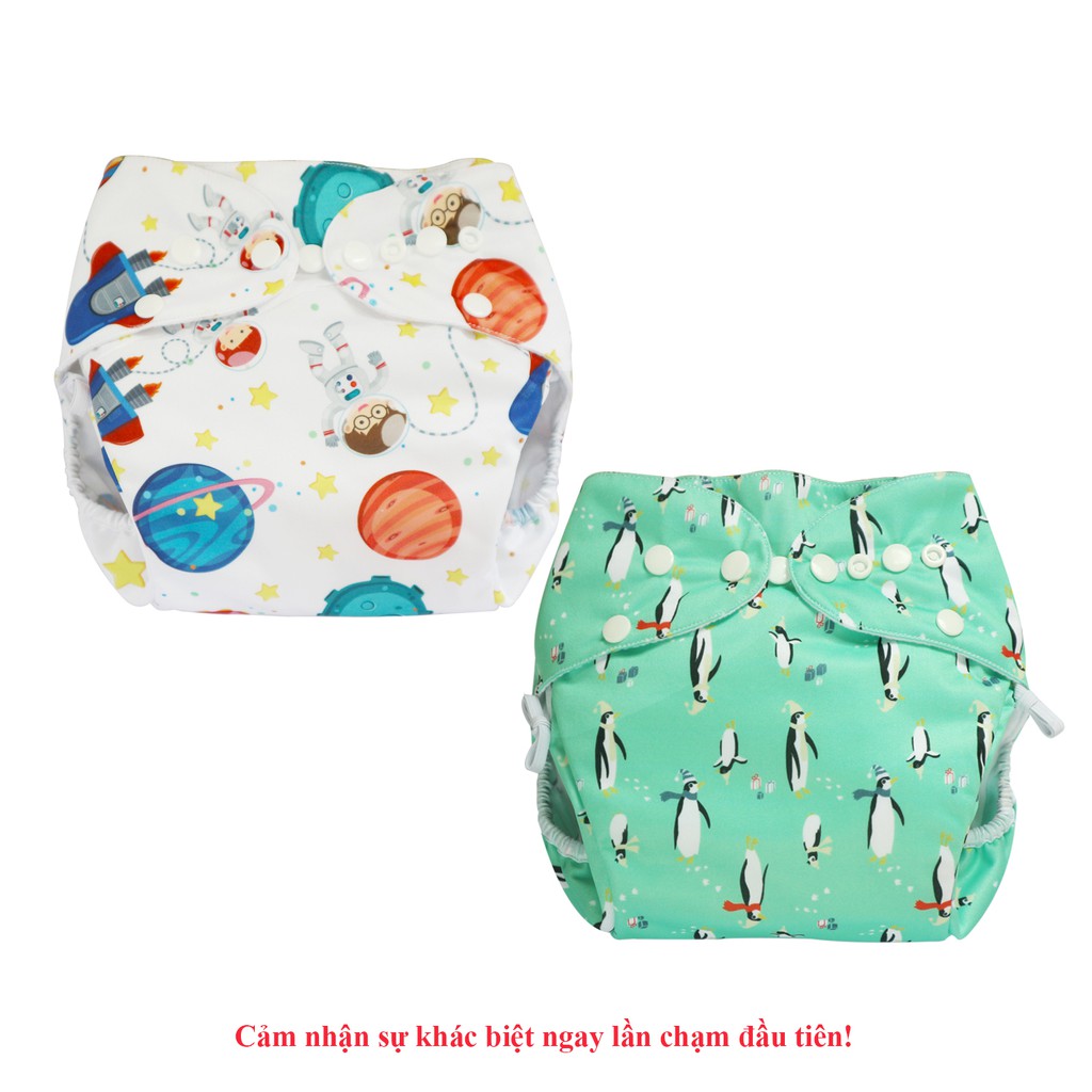 Combo 2 bộ tã vải Ngày Siêu chống tràn BabyCute size L (14-24kg) - Giao mẫu ngẫu nhiên