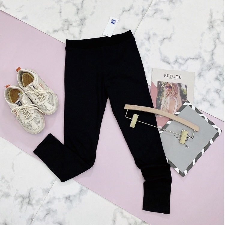 Quần legging lót lông nữ cạp cao dài nâng mông dày dặn Moonki KN02 | BigBuy360 - bigbuy360.vn