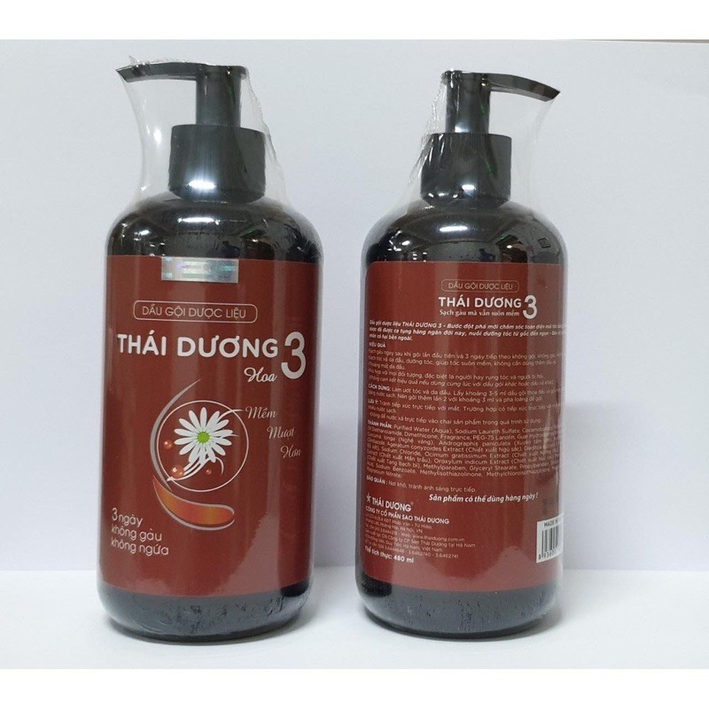 Dầu gội thái dương 3 hương hoa chai 480ml ( hàng chính hãng )