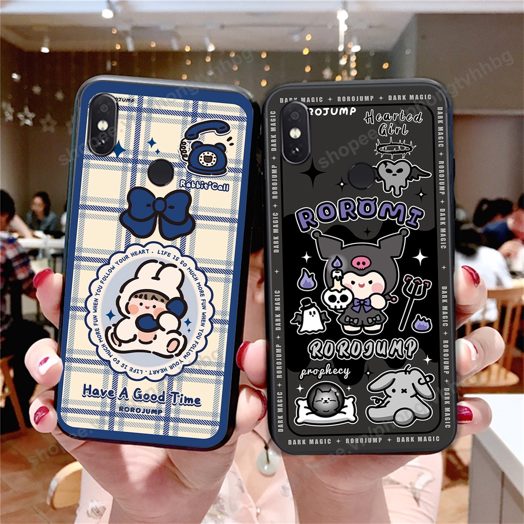 Ốp lưng Xiaomi Redmi Note 5 / Note 6 / Redmi 6 Pro / Mi A2 Lite in mẫu gấu bo viền , smile mặt cười cực cute đẹp