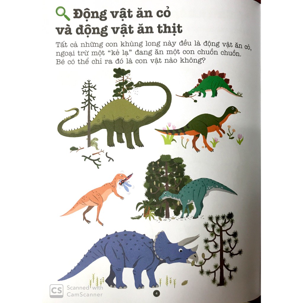 Sách - Trò Chơi Phát Triển Trí Tuệ: Khủng Long (Kèm Những Sticker Xinh Xắn)