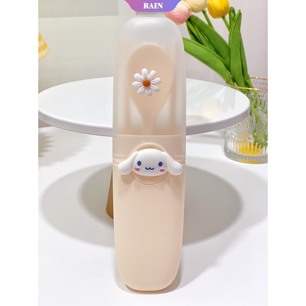 Bộ Dụng Cụ Ăn Uống Di Động Hình Hoạt Hình Sanrio Kuromi My Melody Hello Kitty Pom Pom Purin Di Động Cho Học Sinh [Sợi Niệm]