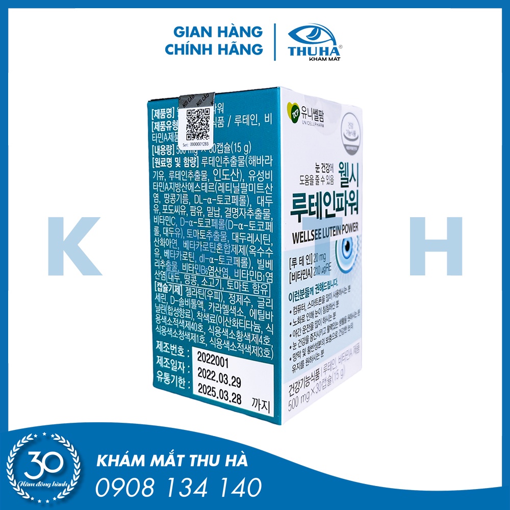Viên bổ mắt WELLSEE LUTEIN POWER  - Chính hãng
