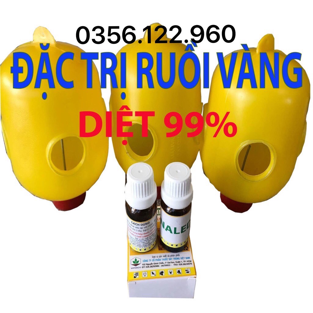 [Tặng kèm bẫy ruồi] chế phẩm dãn dụ diệt ruồi đục trái 10ml ( 1 chai dẫn dụ ruồi + 1 chai diệt ruồi)