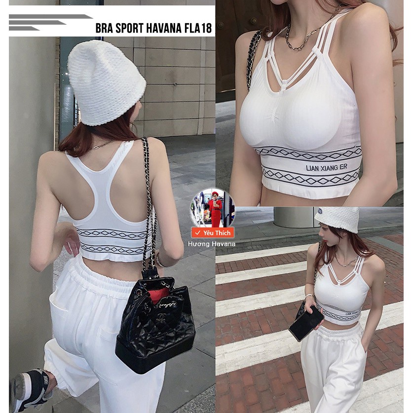 Áo bra cotton dáng thể thao -freesize - áo mặc trong vest havana FLA18 | BigBuy360 - bigbuy360.vn
