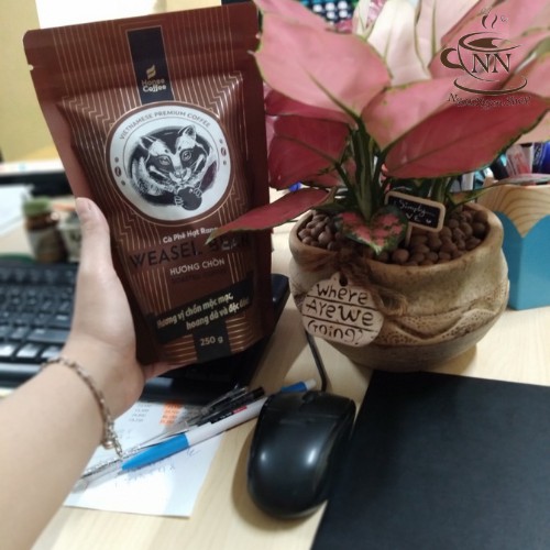 Cà Phê Chồn Hạt Rang Xay Hương Vị Độc Đáo HONEE COFFEE 250g - NGON NGON CÀ PHÊ