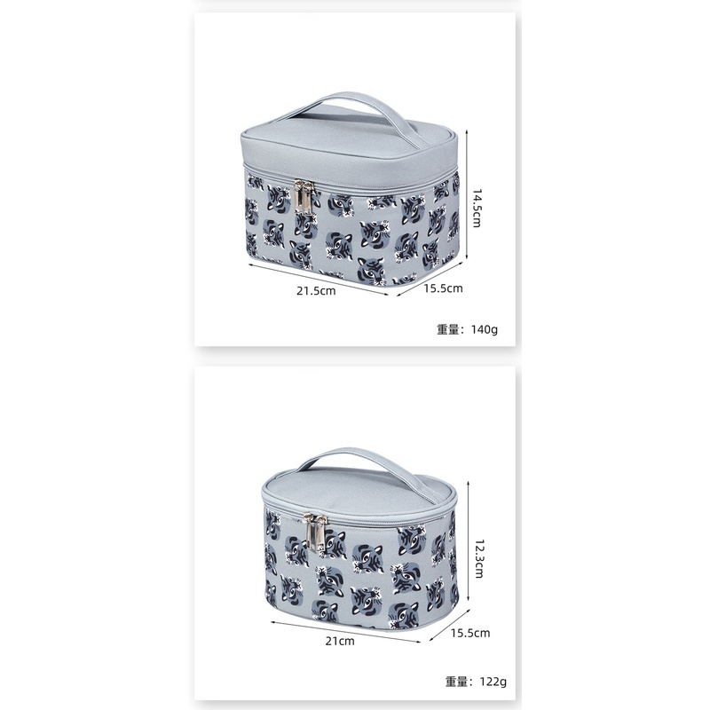 Túi Đựng Mỹ Phẩm Du Lịch Họa Tiết Đầu Hổ Thời Trang