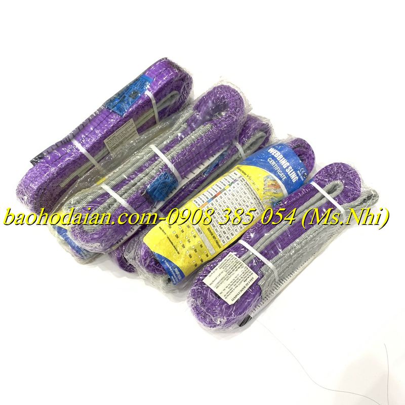 Dây cẩu hàng cáp vải bản 25mm thể trọng cẩu 1 tấn - chính hãng Usafety