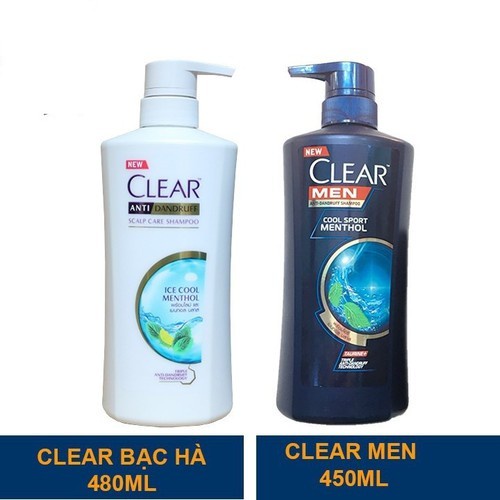 COMBO 2 CHAI DẦU GỘI CLEAR NGĂN NGƯA GÀU LÀM MƯỢT TÓC CAO CẤP TẶNG KHĂN TẮM XUẤT NHẬT